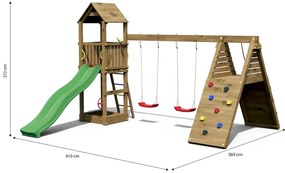 Marimex | Detské ihrisko Marimex Play 018 Akát + zelená šmykľavka | 11640472