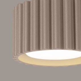 Sollux SL.1817 - Bodové svietidlo AURA 1xGX53/10W/230V 6 cm taupe