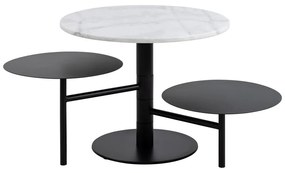 Biely okrúhly konferenčný stolík ø 60 cm Lahti – Actona