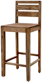 furniture-nabytek.cz - Barová stolička s opierkou z palisandrového dreva