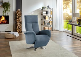 XXXLutz RELAXAČNÉ KRESLO, textil, svetlomodrá Sit & More - Online Only obývacie izby - 000144006113