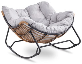 PROXIMA.store - Dizajnové hojdacie záhradné kreslo ELTON FARBA: zelená