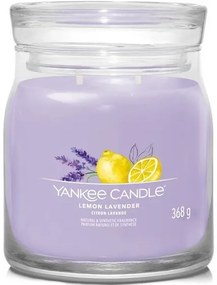 Yankee Candle vonná sviečka Signature v skle stredná Lemon Lavender, 368 g, M
