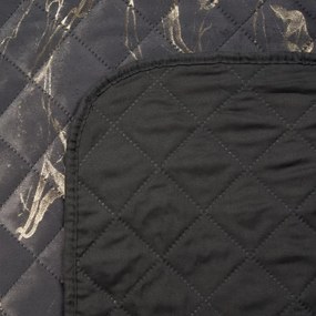 Dekorstudio Zamatový prehoz na posteľ LUIZ6 s lesklým mramorovým vzorom - oceľový Rozmer prehozu (šírka x dĺžka): 170x210cm