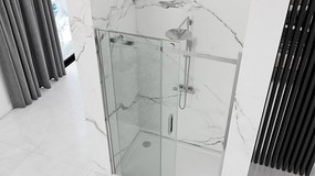 Rea Nixon, posuvné sprchové dvere 120x190 cm, pravé, 8mm číre sklo, chrómový profil, REA-K5003