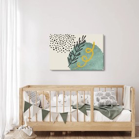 Obraz - Abstraktné listy N⁰1 (90x60 cm)