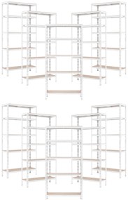Trestles Balíček 10xSUPER HIT - Policový regál 1800x900x600 Farba: biela