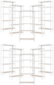 Trestles Balíček 10xSUPER HIT - Policový regál 1800x900x600 Farba: modrá