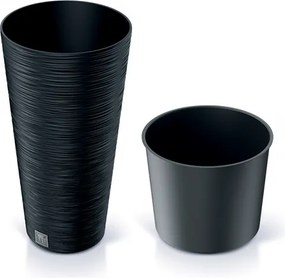 Plastový kvetináč DFRH300 30 cm - antracit