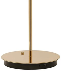 LED stolová lampa so stmievačom v zlatej farbe s kovovým tienidlom (výška 31 cm) Asteria Move – UMAGE