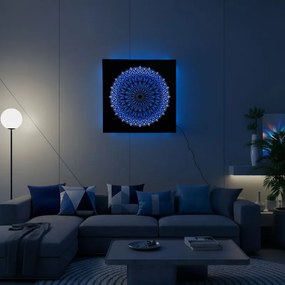 LED drevený obraz Mandala – svetelný obraz | SENTOP LED0251