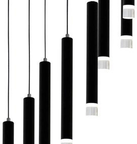 LED Luster na lanku CARBON 12xLED/12W/230V