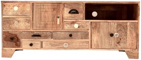 furniture-nabytek.cz - Rustikálny tv stolík z dreva mango 120x50X45