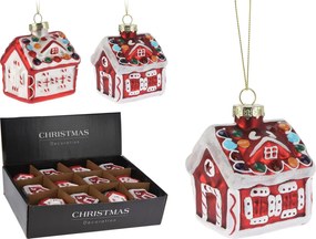 Sada 12 ks vianočných ozdôb HOME 8 cm červená