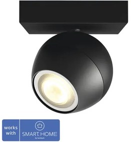 LED bodové svietidlo Philips HUE 50471/30/P9 Buckram 5W 350lm 2200-6500K čierne - kompatibilné so SMART HOME by hornbach