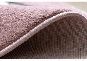 Detský kusový koberec Sloník ružový kruh 160cm
