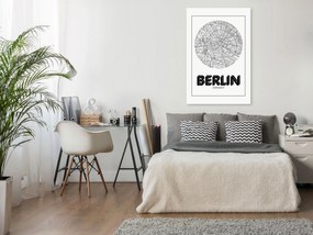 Artgeist Obraz - Retro Berlin (1 Part) Vertical Veľkosť: 20x30, Verzia: Na talianskom plátne