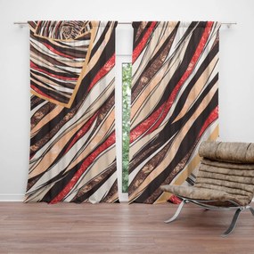 Sablio Záves Pruhovaný motív: 2 ks 140x250 cm