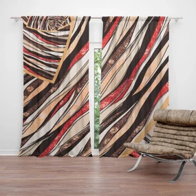 Sablio Záves Pruhovaný motív: 2 ks 140x250 cm