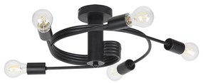 Rabalux 2096 - Prisadený luster CARLY 5xE27/15W/230V čierna