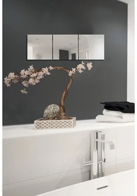 Nástenné zrkadlá v súprave 3 ks 30x30 cm – MSV