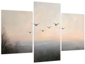 Obraz - Hejno vtákov (90x60 cm)