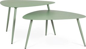 Oceľové záhradné konferenčné stolíky v súprave 2 ks 73,5x77,5 cm Yvonne – Bizzotto
