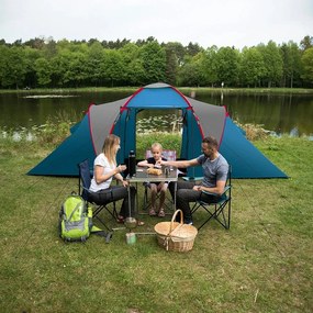 Rodinný stan NILS Camp NC6031 Highland modrý/svetlo šedý