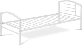 Kovová posteľ 90 cm biela BED-1900 WT