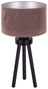 Duolla - Stolná lampa LYON 1xE27/15W/230V pr. 30 cm hnedá