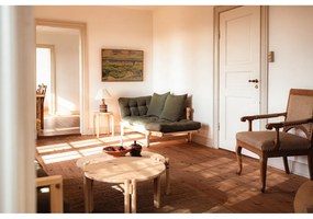 Okrúhly konferenčný stolík z borovicového dreva v prírodnej farbe ø 60 cm Sticks – Karup Design