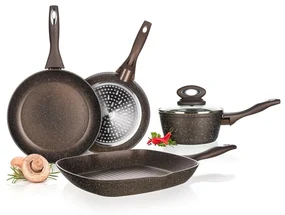 Banquet Panvica na palacinky s nepriľnavým povrchom PREMIUM Dark Brown 24 x 1,6 cm