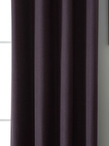 Blackout závesy Oliver tmavofialová – 140 × 280 cm (2 ks)