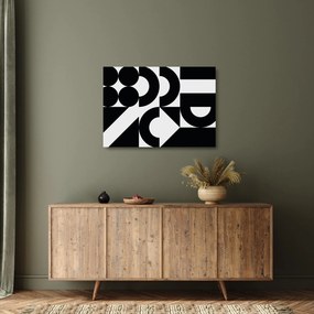 Sklenený obraz - Geometrická abstrakcia N⁰2 (70x50 cm)
