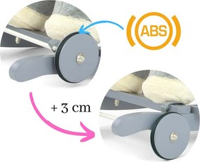 Hojdací koník s melódiou a kolieskami Milly Mally Polly rúžový