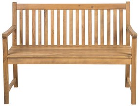 Záhradná lavica 120 cm VESTFOLD (drevo) (svetlé drevo). Vlastná spoľahlivá doprava až k Vám domov. 1019224