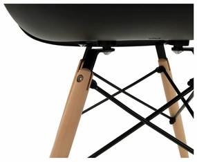 AKCIA Čierne jedálenské kreslo LIZBONA II. akosť