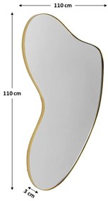 Shape Brass zrkadlo 110x120cm