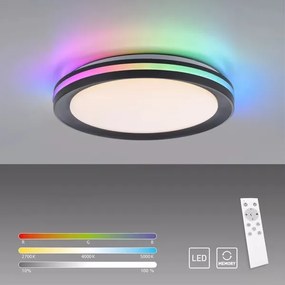 JUST LIGHT. 7509018 - LED RGBW Stm. stropné svietidlo GANGES LED/24W/230V + DO