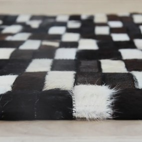Kožený koberec Typ 6 141x200 cm - vzor patchwork