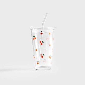 Pohár EMBO SUMMER so slamkou 745898 400 ml