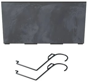 Hrantík s hákmi URBI CASE BETON EFFECT W antracit 39,5cm
