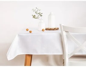 Obrus biely ROSE 140x260 cm
