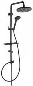 Sprchovacia sada s dažďovou sprchou Rondo Lux Black