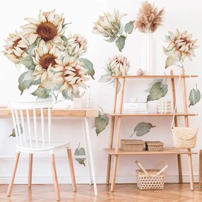 Gario Nálepka na stenu Sunflower - úžasné slnečnice