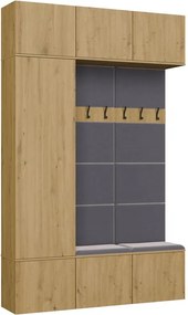 Předsíňová stěna Haga 1Sz2W 150 cm dub Artisan
