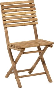 Prírodná bambusová skladacia stolička Bamboo Pliable - 54*45*85cm