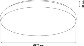 LED Kúpeľňové stropné svietidlo PIRIUS LED/12W/230V pr. 28 cm IP44