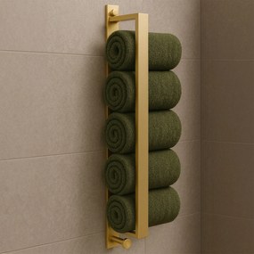 Rea Rea, kúpeľňový držiak/háčik na uteráky, zlatá matná, REA-98026