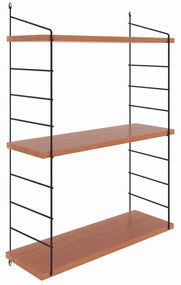 Nástenná polica ARMONI II 72 cm jelša/čierna